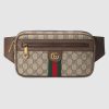 Gucci GG Unisex Ophidia GG Belt Bag in BeigeEbony Soft GG Supreme Canvas