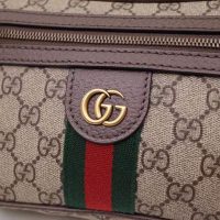 Gucci GG Unisex Ophidia GG Belt Bag in BeigeEbony Soft GG Supreme Canvas (1)