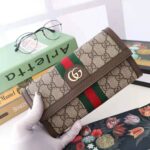 Gucci GG Unisex Ophidia GG Continental Wallet in Beige/Ebony GG Supreme Canvas - Image 2