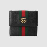 Gucci GG Unisex Ophidia GG French Flap Wallet in Black Leather (1)
