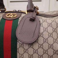 Gucci GG Unisex Ophidia GG Large Carry-On Duffle in BeigeEbony GG Supreme Canvas (1)