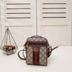 Gucci GG Unisex Ophidia GG Shoulder Bag in Beige/Ebony GG Supreme Canvas - Imagen 3
