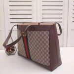 Gucci GG Unisex Ophidia GG Tote in Beige/Ebony GG Supreme Canvas - Image 5