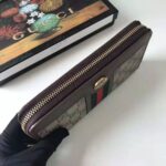Gucci GG Unisex Ophidia GG Zip Around Wallet in Beige/Ebony GG Supreme Canvas - immagine 6