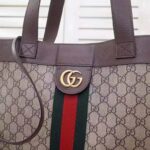 Gucci GG Unisex Ophidia Soft GG Supreme Large Tote in Beige/Ebony GG Supreme Canvas - Bild 7