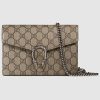 Gucci GG Women Dionysus GG Supreme Chain Wallet-Sandy