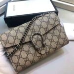 Gucci GG Women Dionysus GG Supreme Chain Wallet-Sandy - Image 2