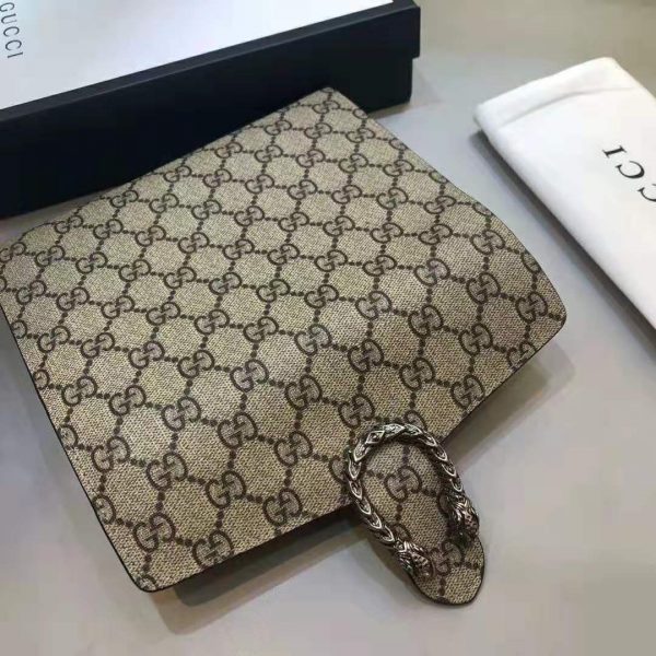 Gucci GG Women Dionysus GG Supreme Chain Wallet-Sandy (6)