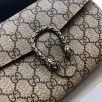 Gucci GG Women Dionysus GG Supreme Chain Wallet-Sandy (1)