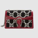 Gucci GG Women Dionysus GG Tweed Small Shoulder Bag-Black