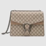 Gucci GG Women Dionysus Medium GG Shoulder Bag in GG Supreme Canvas-Brown