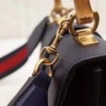 Gucci GG Women Dionysus Medium Top Handle Bag in Blue Gucci Green and Hibiscus Red Leather – Bild 9