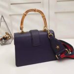 Gucci GG Women Dionysus Medium Top Handle Bag in Blue Gucci Green and Hibiscus Red Leather – Bild 5