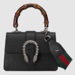 Borsa a mano Gucci GG Dionysus Mini da donna in pelle testurizzata - Nero