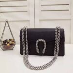 Gucci GG Women Dionysus Small Shoulder Bag in Tiger Head with Crystals-Black - Image 3