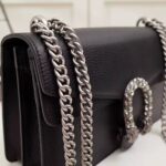 Gucci GG Women Dionysus Small Shoulder Bag in Tiger Head with Crystals-Black - Image 5