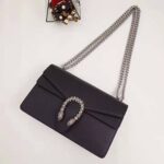 Gucci GG Women Dionysus Small Shoulder Bag in Tiger Head with Crystals-Black - Image 2