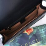 Gucci GG Women GG Marmont Clutch in Black Matelassé Chevron Leather with a Heart - Bild 7