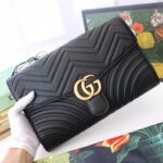 Gucci GG Women GG Marmont Clutch in Black Matelassé Chevron Leather with a Heart - Bild 4
