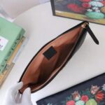 Gucci GG Women GG Marmont Leather Pouch in Black Matelassé Chevron Leather with Heart – Image 9