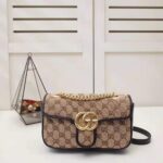 Gucci GG Women GG Marmont Mini Bag in Beige/Ebony Original GG Canvas – Image 3