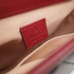 Gucci GG Women GG Marmont Mini Top Handle Bag in Black Diagonal Matelassé Leather - Image 8