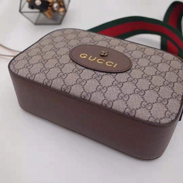 Gucci GG Women GG Supreme Messenger Bag in BeigeEbony GG Supreme Canvas (3)