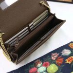 Gucci GG Women Ophidia GG Chain Wallet in Beige/Ebony GG Supreme Canvas - immagine 9