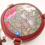 Gucci GG Women Ophidia GG Flora Mini Backpack in Beige/Ebony GG Supreme Canvas - Image 7