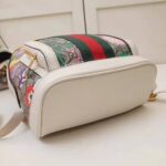 Gucci GG Women Ophidia GG Flora Small Backpack in Beige/Ebony GG Supreme Canvas - Imagen 8