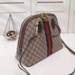 Gucci GG Women Ophidia GG Medium Top Handle in Beige/Ebony GG Supreme Canvas - Image 5