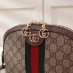 Gucci GG Women Ophidia GG Small Shoulder Bag in Beige GG Supreme Canvas - Imagen 7