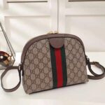 Gucci GG Women Ophidia GG Small Shoulder Bag in Beige GG Supreme Canvas - Imagen 3