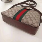 Gucci GG Women Ophidia GG Small Shoulder Bag in Beige GG Supreme Canvas - Imagen 6