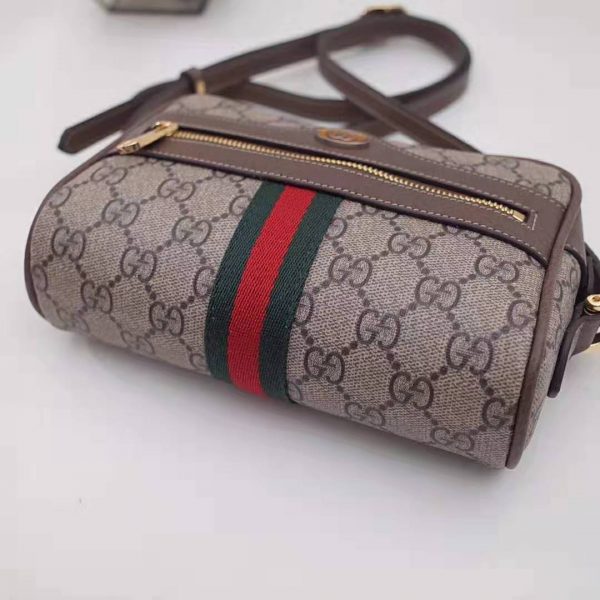 Gucci GG Women Ophidia GG Supreme Mini Bag in BeigeEbony GG Supreme Canvas (9)