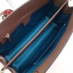 Gucci GG Women Ophidia Medium Shoulder Bag in Beige/Ebony GG Supreme Canvas - immagine 8