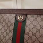 Gucci GG Women Ophidia Medium Shoulder Bag in Beige/Ebony GG Supreme Canvas - immagine 7