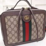 Gucci GG Women Ophidia Small GG Shoulder Bag in Beige/Ebony GG Supreme Canvas - immagine 6