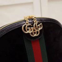 Gucci GG Women Ophidia Small Shoulder Bag in Black Suede Leather (7)