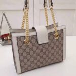 Gucci GG Women Padlock GG Small Shoulder Bag in Beige/Ebony GG Supreme Canvas - Imagen 4