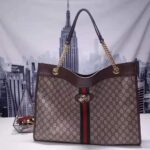 Gucci Women Exclusive Rajah GG Tote in Beige/Ebony GG Supreme Canvas - Image 2