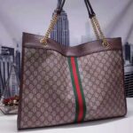 Gucci Women Exclusive Rajah GG Tote in Beige/Ebony GG Supreme Canvas - Image 4