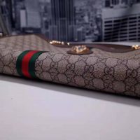 Gucci Women Exclusive Rajah GG Tote in BeigeEbony GG Supreme Canvas (1)