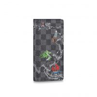 Louis Vuitton LV Unisex Brazza Wallet in Damier Graphite Canvas