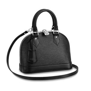 Louis Vuitton LV Women Alma BB Handbag in Epi Leather-Black