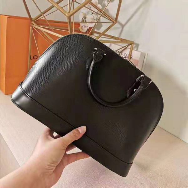 Louis Vuitton LV Women Alma PM Handbag in Epi Leather-Black (3)