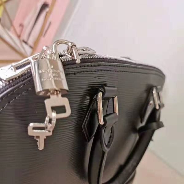 Louis Vuitton LV Women Alma PM Handbag in Epi Leather-Black (7)