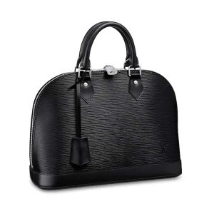 Louis Vuitton LV Women Alma PM Handbag in Epi Leather-Black