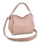 Louis Vuitton LV Damen Babylone Chain BB Handtasche aus perforiertem Mahina-Kalbsleder-Pink