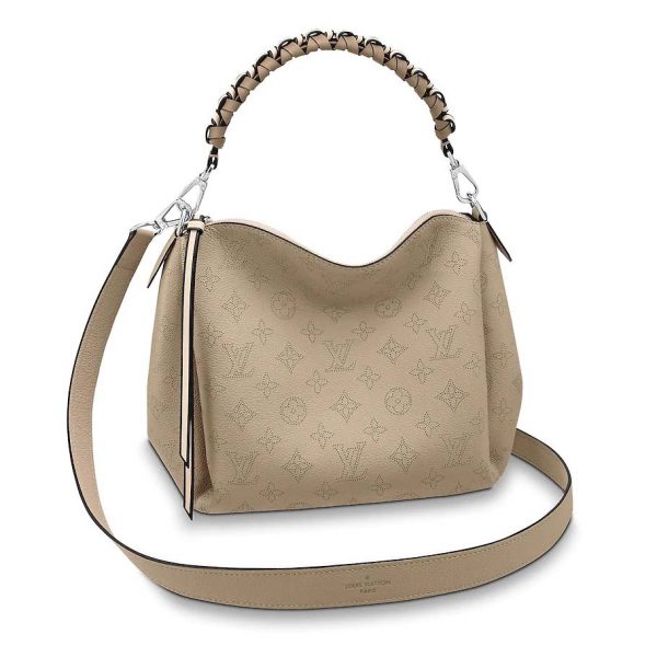 Louis Vuitton LV Women Babylone Chain BB Handbag in Mahina Perforated Calf Leather-Sandy